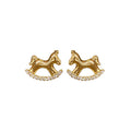 Light Luxury Horse Coin Tassel Faux Pearl Drop Earrings New Chinese Vintage Zodiac Jewelry view 5