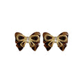 Alloy Rhinestone Bow Stud Earrings Fashion OL Minimalist Light Luxury Ear Jewelry view 5