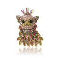 Alloy Rhinestone Cat Brooch Pin For Cute Sweater Decoration view 2