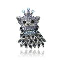 Alloy Rhinestone Cat Brooch Pin For Cute Sweater Decoration view 1