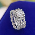 Luxury Zircon Inlaid Wedding Ring For Women High End Bridal Gown Accessory view 2