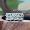 Luxury Zircon Inlaid Wedding Ring For Women High End Bridal Gown Accessory view 4