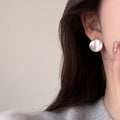 Alloy Geometric Wrinkle Texture Quadrilateral Drop Earrings For Women, Minimalist Modern Light Luxury Style view 4