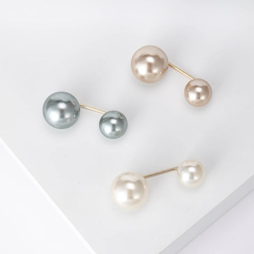 Alloy Color Pearl Brooch Pin Set For Cardigan Clothing Fastening