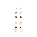 Light Luxury Geometric Faux Pearl Rhinestone Stud Earrings With Silver Posts For Women view 5