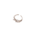 Gold Plated Zircon Pearl Korean Style Open Ring For Women view 5