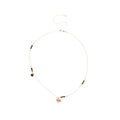 Stainless Steel Tiger Eye Pony Pendant Sweater Necklace Vintage Maillard Style Jewelry For Women view 5