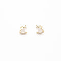Elegant New Year Red Enamel Pony And Gold Alloy Zircon Rocking Horse Asymmetric Stud Drop Earrings view 5