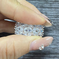 Light Luxury Geometric Fashion Ring, Elegant Palace Style Designer Statement Finger Jewelry view 1