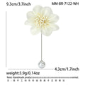 Alloy Pearl Handmade Flower Brooch Pin For Women's Clothing Accessories view 5