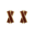 Red Ribbon Stud Earrings For Women, Bowknot Fairy Gentle Style Oil Painted New Year Jewelry view 1