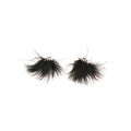 Feather Tassel Drop Earrings With Silver Needle Geometric Stud Design For Fashion OL Minimalist Style view 5