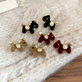 Silver Needle Flocked Pony Stud Earrings New Chinese Retro Zodiac Animal Light Luxury Jewelry view 4