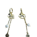 New Chinese Horse Coin Tassel Faux Pearl Drop Earrings For Women Elegant Daily Jewelry view 5