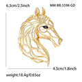 Alloy Horse Brooch Pin For Suit And Coat Decoration view 4