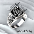 Unisex Scorpion Enamel Copper Electroplated Ring With Glossy Textured Totem Jewelry view 4