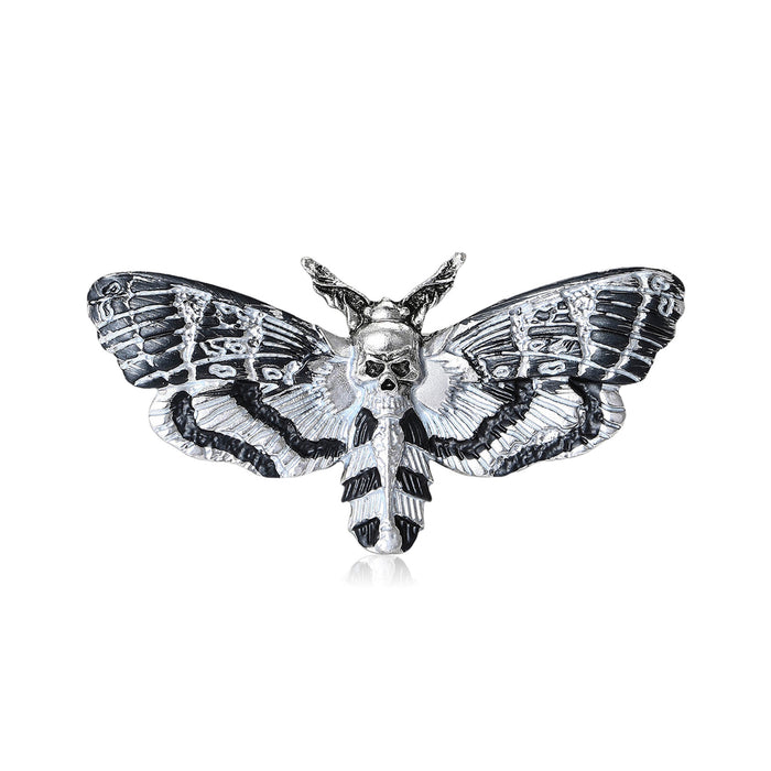 Metal Alloy Enamel Moth Brooch Pin For Suits And Coats