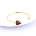 Gold Tone Arrow and Crystal Cluster Open Cuff Bracelets in Three Colors view 4