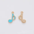 Enamel Eighth Note Music Charm in Seven Colors Jewelry Component view 7