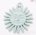 Radiant Sun Face Pendant Charm in Three Pastel Colors view 6