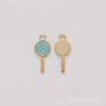 Spiral Enamel Lollipop Metal Charm in Seven Colors view 7