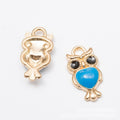 Colorful Owl Charm in 6 Enamel Colors for DIY Jewelry Making view 8