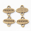 FRIENDS BUDS BEST Oval Metal Connector Charms Jewelry Component view 10