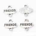 FRIENDS BUDS BEST Oval Metal Connector Charms Jewelry Component view 8