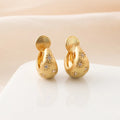 Elegant Brushed Gold Alloy Teardrop Hoop Star Zircon Stud & Clip On No Piercing Huggie Earrings