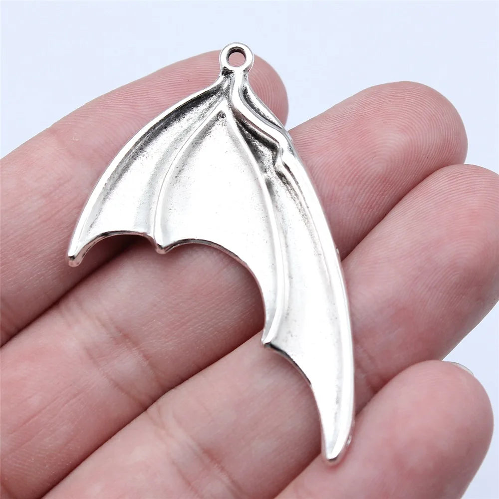 32x53mm 5g Multicolor Zinc Alloy Dragon Wing charm pendant for necklace bracelet DIY jewelry making