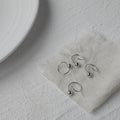 Korean Minimalist Copper Round Bean Drop Earrings For Women, Creative Mini Hidden Design