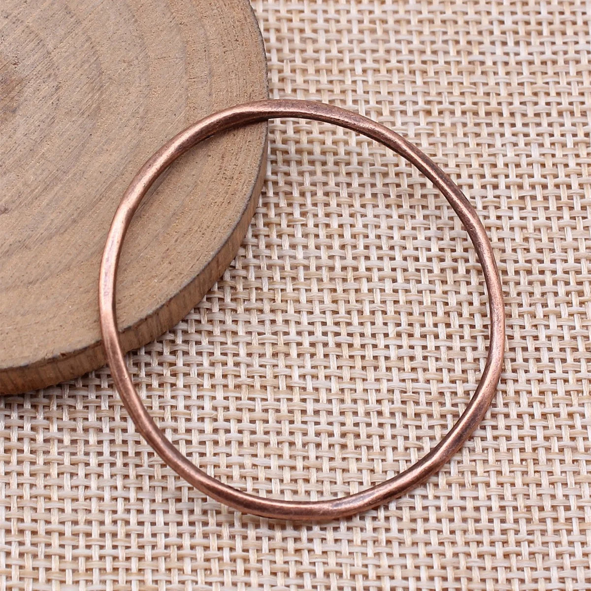 44x44mm 2.1g Multicolor Zinc Alloy Twisted Geometric Round Ring Connector Charm for DIY Earrings