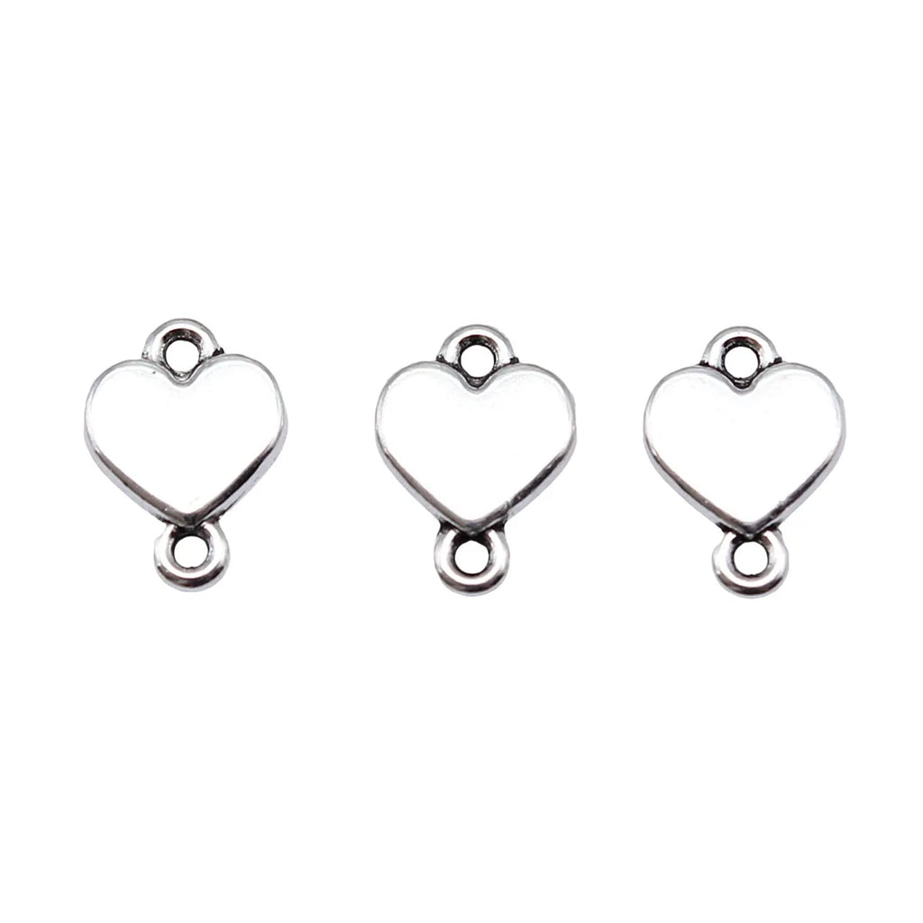 9x12mm 0.66g Multicolor zinc alloy Heart connector charm for DIY bracelet necklace jewelry making