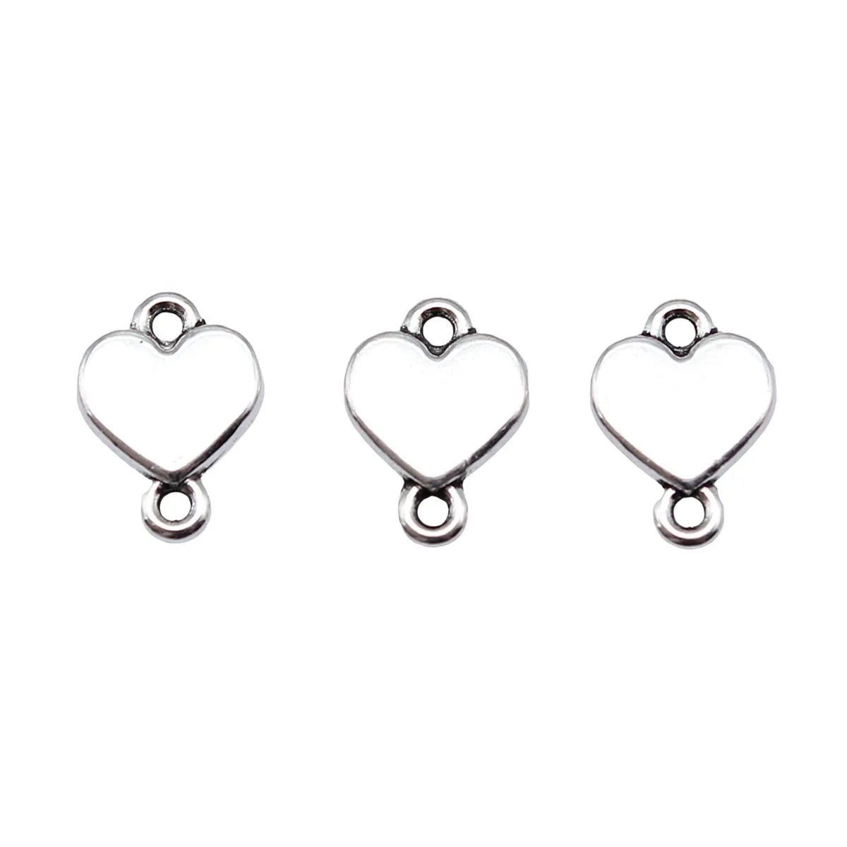 9x12mm 0.66g Multicolor zinc alloy Heart connector charm for DIY bracelet necklace jewelry making