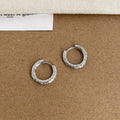 Casual Copper Round Geometric Stud Earrings Minimalist Commuter Versatile Jewelry