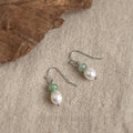 Natural Freshwater Pearl Teardrop Drop Earrings Handmade Vintage Palace Style Jewelry