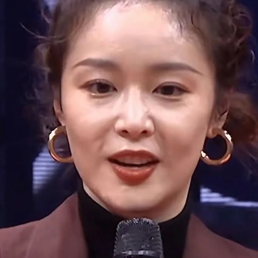 Elegant Chunky Gold Alloy Round Hoop With Spiral Disk Stud & Clip On No Piercing Hong Kong Style Earrings