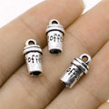 7x14mm 2g Antique Silver Zinc Alloy Coffee Cup Charm Pendant for DIY Necklace Bracelet Jewelry Making