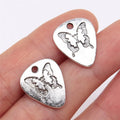 18x15mm 1.7g Antique silver zinc alloy Butterfly charm pendant for necklace bracelet DIY making