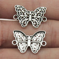 14x21mm 0.9g Zinc Alloy Butterfly Connector Charm for DIY Necklace Bracelet Jewelry Making