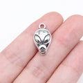19x11mm 1.2g Antique Silver Zinc Alloy Alien Charm Pendant for DIY Handmade Jewelry Accessories