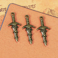 28x13MM Zinc Alloy Sword Charm Pendant for DIY Necklace Bracelet Jewelry Making