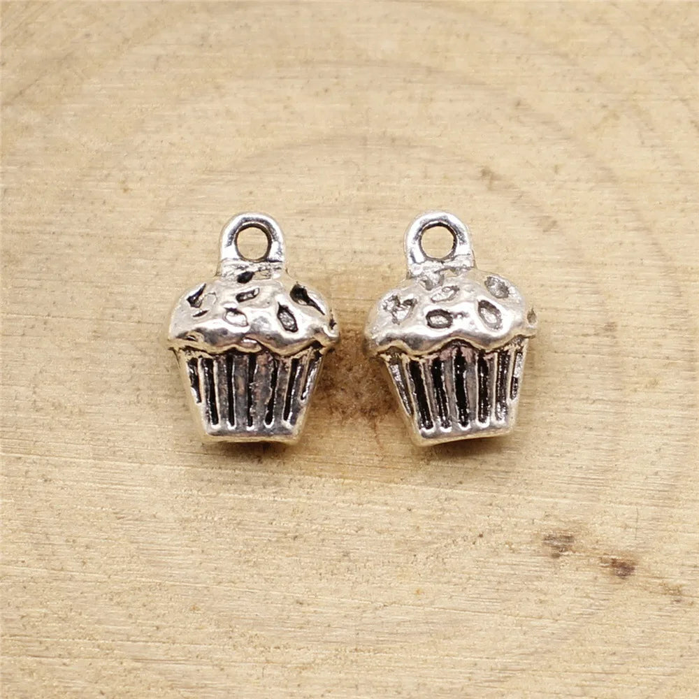 13x10x8mm 2.4g Multicolor Zinc Alloy 3D Cake Charm Pendant for Bracelet Necklace DIY Jewelry Making