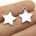 20x17mm 1.8g Multicolor Zinc Alloy Star Charm Pendant for DIY Necklace Bracelet and Clothing Accessories