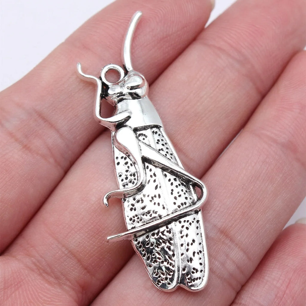 50x19mm 3.1g Antique Silver Zinc Alloy Longhorn Beetle Charm Pendant for DIY Necklace Bracelet Jewelry