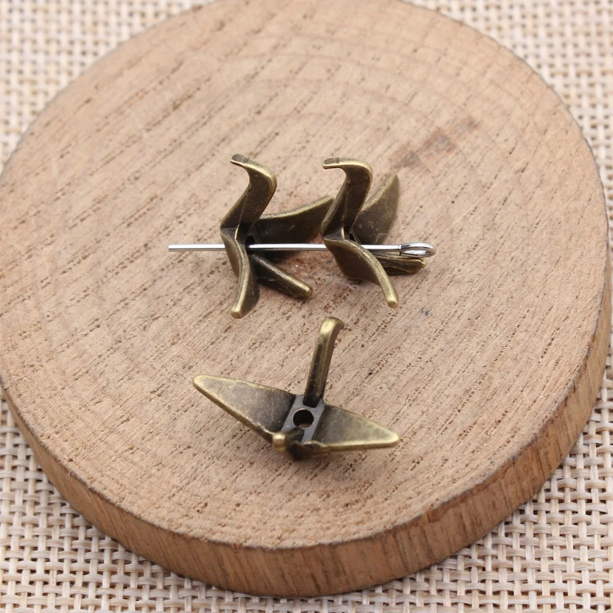 21x16x8mm 1.05g Multicolor Zinc Alloy 3D Paper Crane Loose Metal Beads for Bracelet DIY Jewelry Making