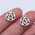 16x12mm 1g Antique Silver Zinc Alloy Five Point Star Charm Pendant for DIY Jewelry Making