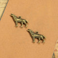 25x18MM Antique Silver Zinc Alloy Wolf Charm Pendant for DIY Necklace Bracelet Jewelry Making