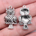 17x31mm 2.5g Zinc Alloy Owl Cat Charm Pendant for DIY Necklace Bracelet Earring Jewelry Making
