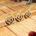 21x18MM Antique Silver Zinc Alloy Hollow Charm Pendant for DIY Necklace Bracelet Jewelry Making